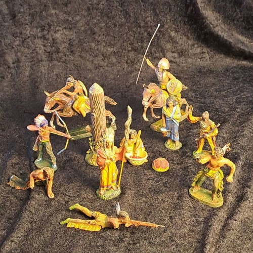 Lineol Indian figures used, 1930s