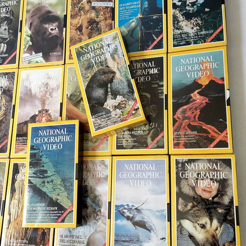 National Geographic VHS Collection of 17 New Sealed Documentaries Dubbed in Greek