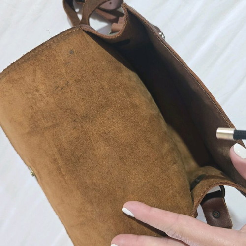 Leather crossbody bag brown like new