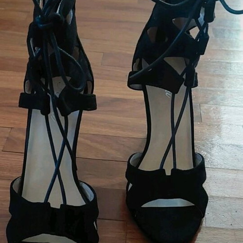 Black sandals new, size 40