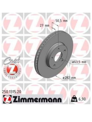 Δισκόπλακες Zimmermann 250.1315.20 για Ford Focus mk4 από 2018+