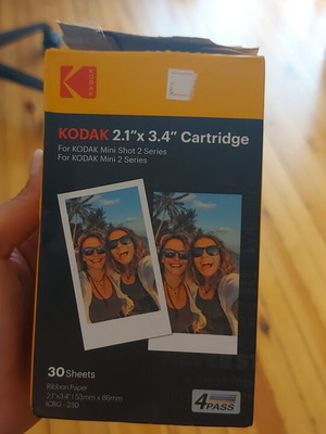 Kodak Mini Shot 2 Series Ribbon Paper Cartridge like new, 30 sheets