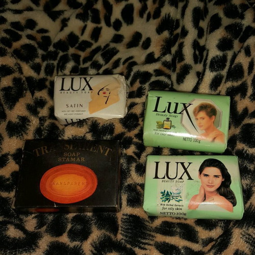 Συσκευασίες σαπουνιών Lux και Transparent vintage σαν καινούργιες, πακέτο 4