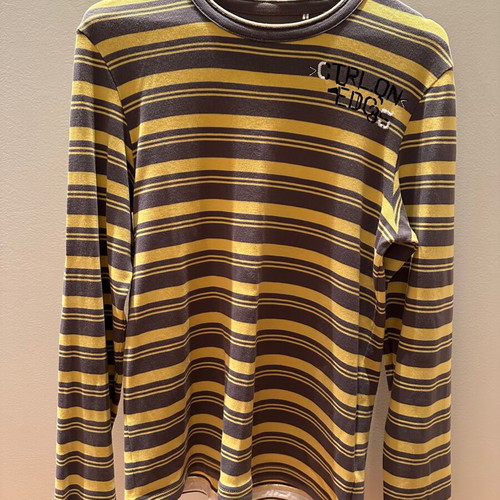 Esprit long-sleeve shirt like new, khaki and yellow, size S