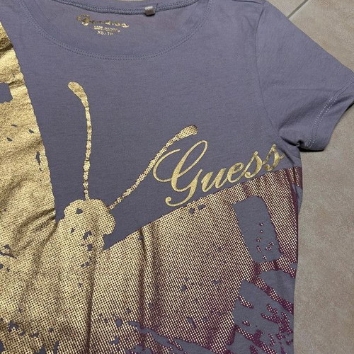 Guess T-shirt women's XS purple used, short sleeve