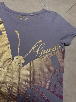 Guess T-shirt women's XS purple used, short sleeve