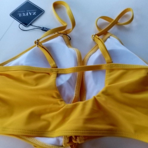Women's swimsuit new, size small, yellow and floral