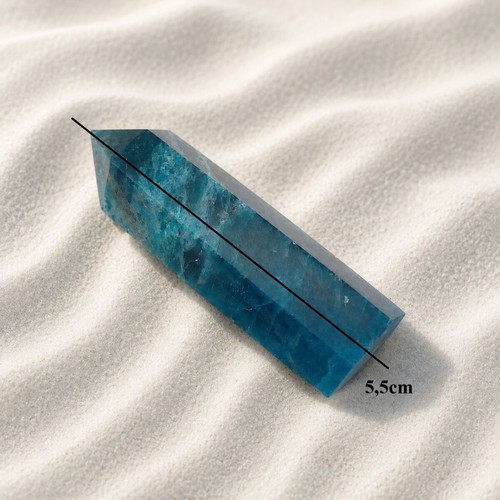 Decorative desk obelisk with apatite stone