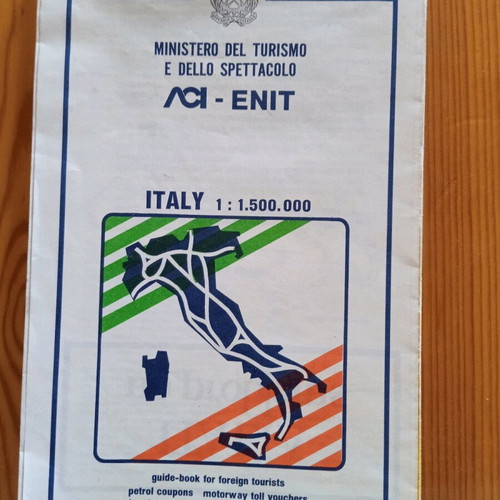 Italy map used in good condition