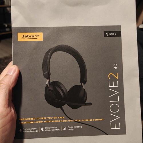 Jabra Evolve2 40 SE MS Duo USB-C headset new, wired