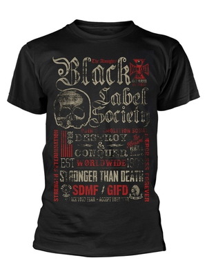 Black Label Society T-Shirt καινούργιο, μέγεθος XL, μαύρο και κόκκινο