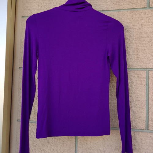 Paranoia purple turtleneck top