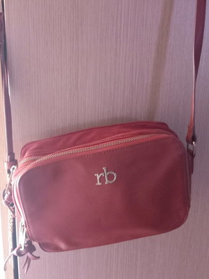 Rocco Barocco crossbody bag used, genuine leather, tan color
