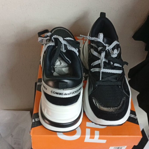 Come des FUCKDOWN* sneakers new, black and silver, size 42