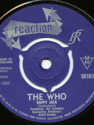 The Who Happy Jack / I've Been Away vinyl used, rock