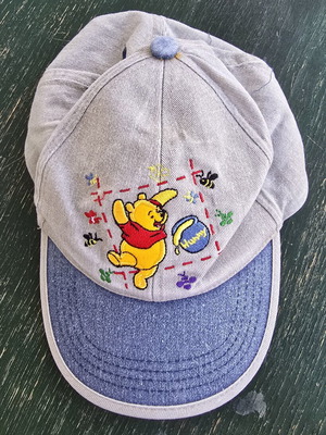 Winnie original embroidered children's cap, small size 50cm