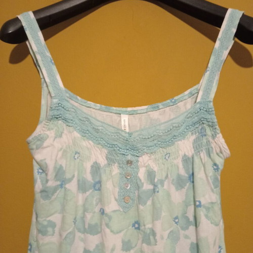 Marks & Spencer floral sleeveless blouse cotton size UK 10 like new
