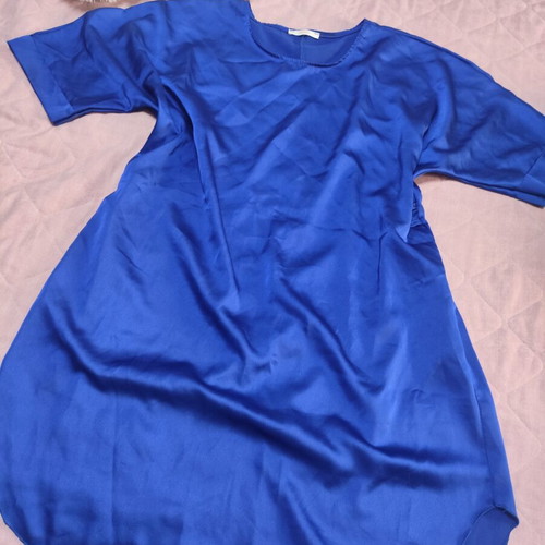 Blousedress like new, blue, sizes L and XL