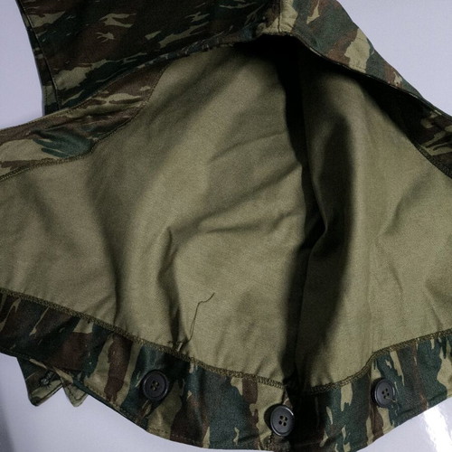 Camouflage hoods from military jacket, new, set of 2