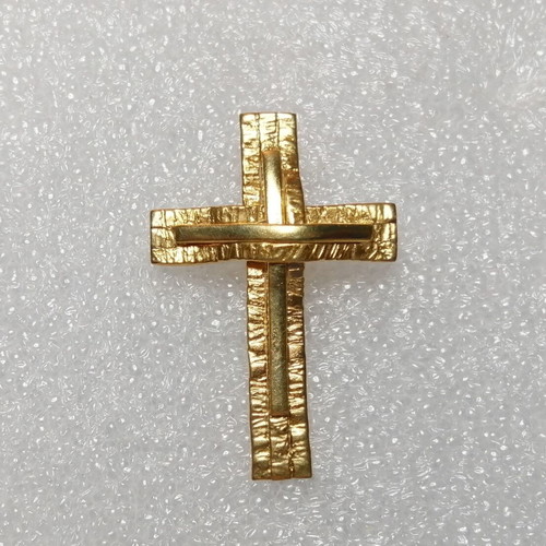 Silver 925 cross gold plated handmade new