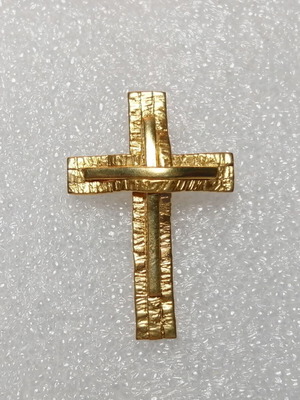 Silver 925 cross gold plated handmade new