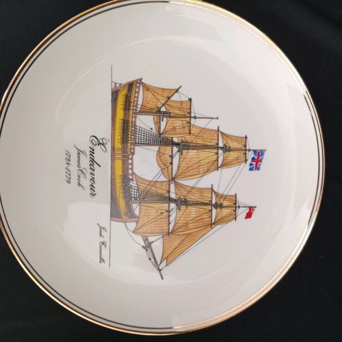 Vintage Furstenberg Germany decorative wall plates set of 5