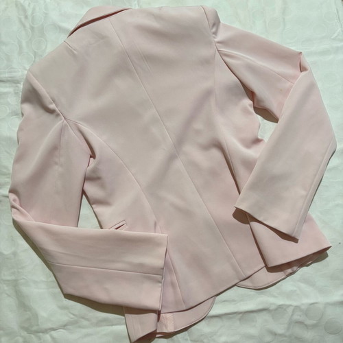 Vintage pink jacket used, size S, short with pockets