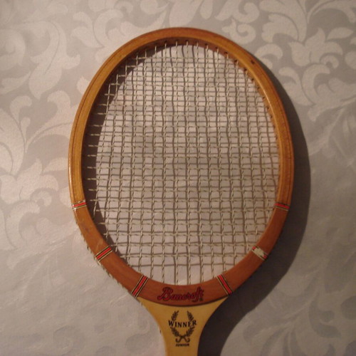 Vintage Wooden Tennis Racket Bancroft "Winner Junior" with Authentic Case – Made in USA