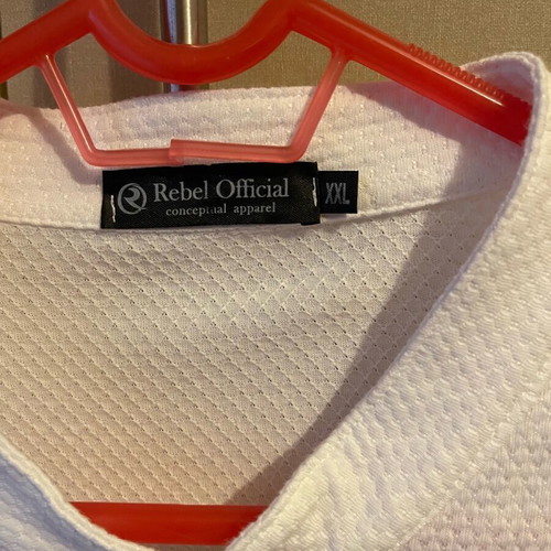 Rebel official men's shirt XXL like new, white