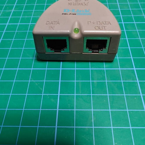 D-LINK DWL-P100 Power Over Ethernet Adapter used, Base Unit