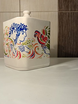 Loumidis Parrot Ceramic Sugar Container new, collectible