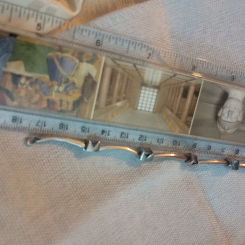 Silver 925 bracelet with blue zircon, used, wrist size 17.5cm