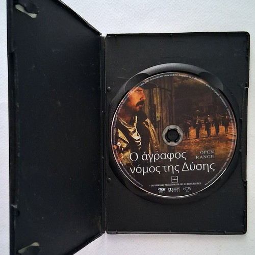 Open Range DVD used with Greek subtitles