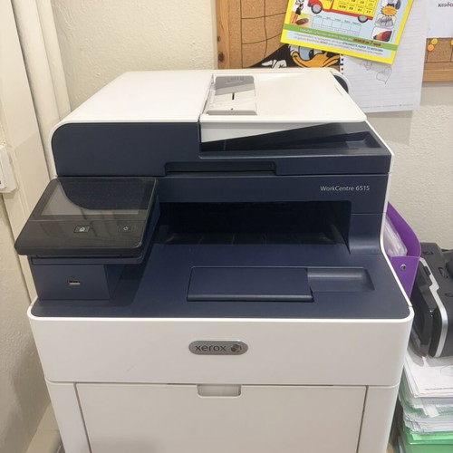 Interactive whiteboard 2013 model, Hitachi projector, Xerox WorkCenter 6515 copier like new
