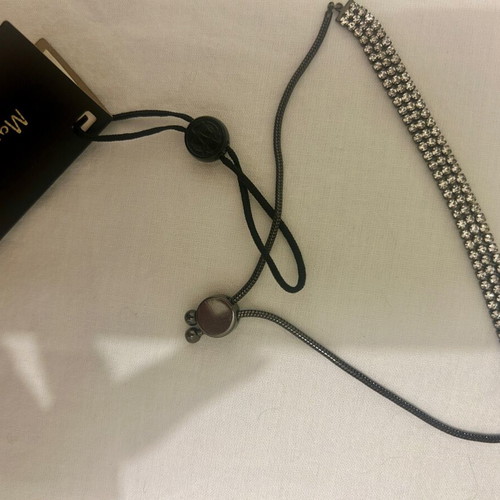 Massimo Dutti tennis bracelet brand new with rhinestones and sliding logo