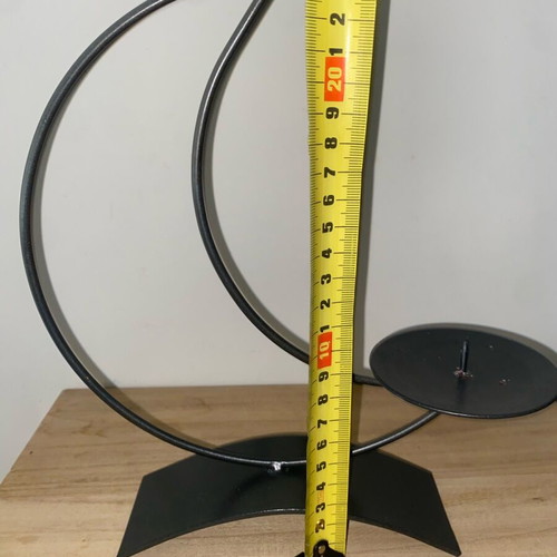 Metal candlestick moon-shaped like new