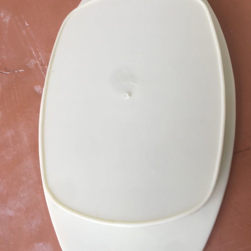 Plastic butter dish vintage with clean base without scratches