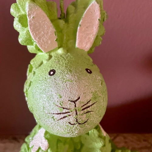 Decorative bunny candles set of two like new