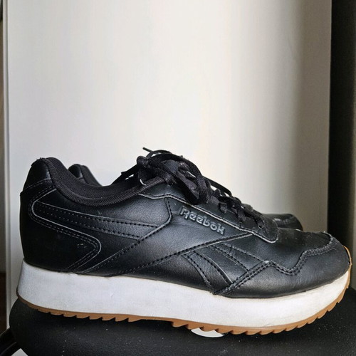 Reebok Royal Glide Ripple Double sneakers used, black/white, size 38