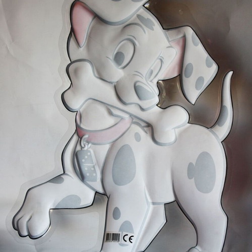 Disney 101 Dalmatians vintage 90's plastic decorative wall poster 50cm new