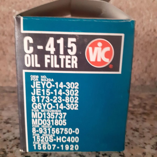 VIC C-415 Oil Filter new for Mitsubishi, Chrysler, Hyundai