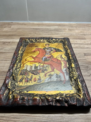 Ξύλινη εικόνα Άγιος Δημήτριος