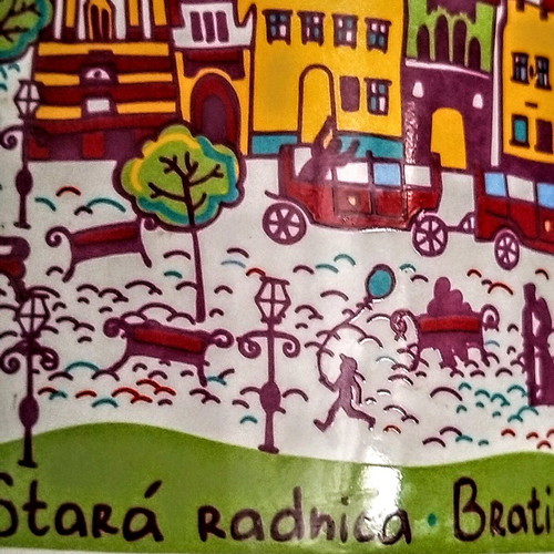 Collectible mug with Bratislava view like new