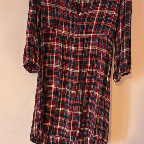 Plaid dress short large like new