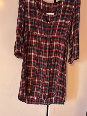 Plaid dress short large like new