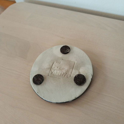 Handmade ceramic coaster like new