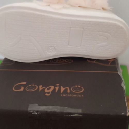 Gorgino anatomic boots new, beige pink, size 24, baptism suitable
