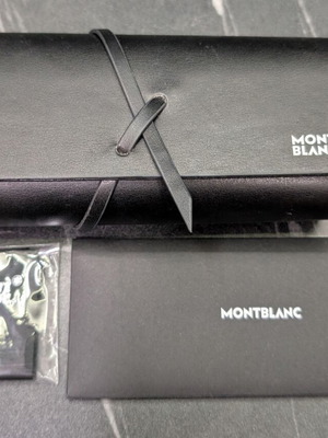 MontBlanc sunglasses case new black with card and cleaning cloth