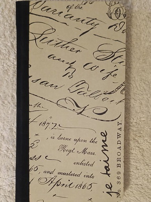 Handmade notebook with thick pages, new