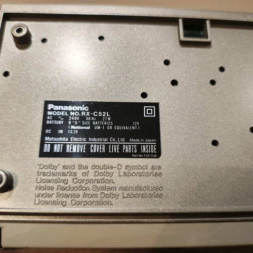Panasonic RX-C52L radio and cassette player used